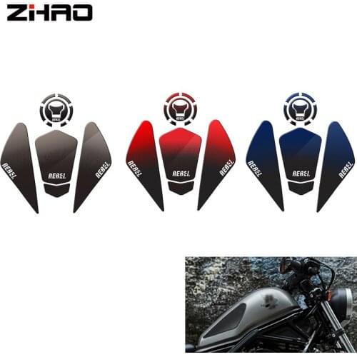 For Honda REBEL500 REBEL300 REBEL CMX 500 300 CM500 CM300 Motorcycle Accessories Gas Tank Protect Sticker Fuel Cap Cover Pad
