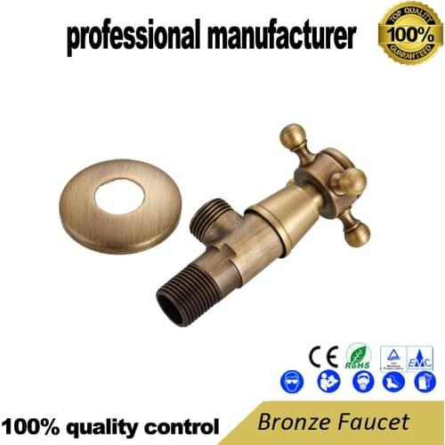 Antique faucet Sanitary bath hardware European bathroom toilet brass faucet tap washing machine use high quality tap