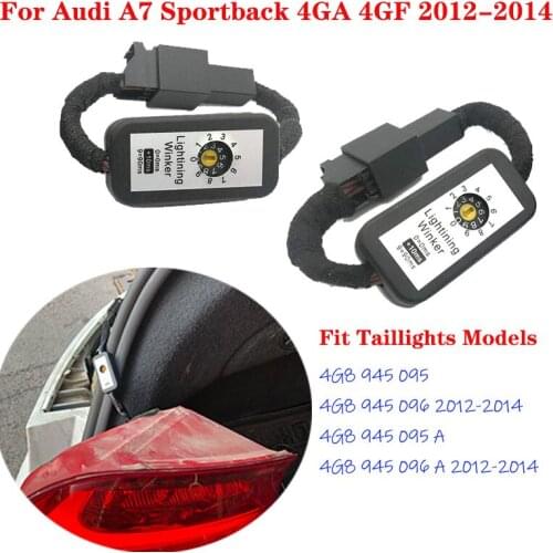 Car Dynamic Turn Signal Indicator LED Taillight Add-On Module Cable Wire Harness For Audi A7 Sportback 2012 2013 2014 Tail Light