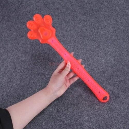 Clapper Health Shoot Meridian Beat Fitness Pat Tool Soft Rubber Long Care Massager Back Hammer Massage Stick Household