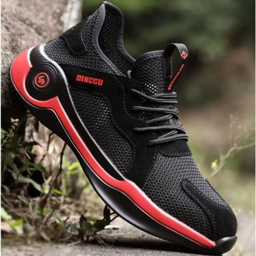 FJ08 Summer New Safety Shoes Steel Toe Cap Anti-Smashing Anti-Piercing working shoes mesh Zapato Tenis De Seguridad Mujer