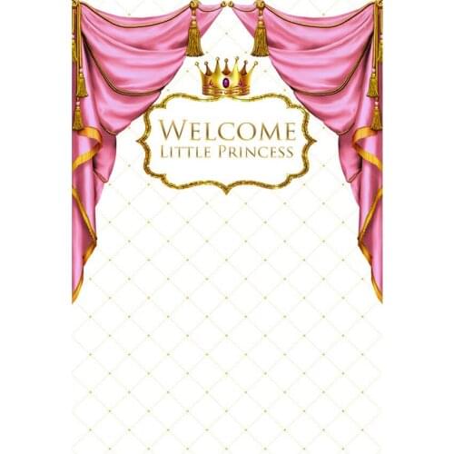 Fotografia golden crown photo backgrounds vinyl baby shower curtains photography backdrop for kids photo studio backdrops G-420