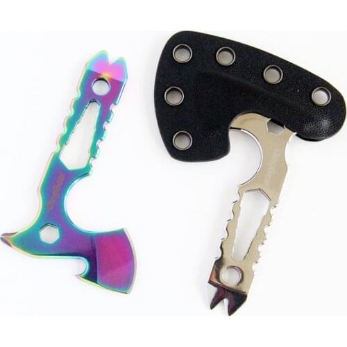 K scabbard version chopping hatchet outdoor hanging neck small hatchet pocket axe multi-functional EDC small flying hatchet