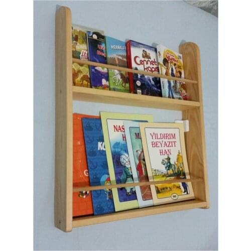 Montessori Bookcase 2 Layer Natural 60x50 cm