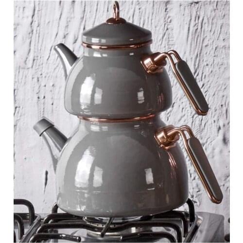Neva N2784 Sweet Premium Grizay Enamel Teapot Set