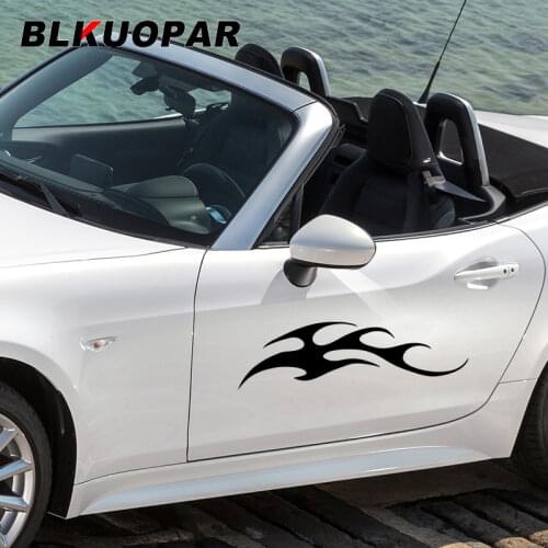 BLKUOPAR for Tribal Flame Car Stickers Fashionable Creative Decals Waterproof Occlusion Vinyl Scratch Car Door Protector