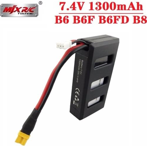 Original MJX B6 B6F B6FD B8 RC Drone Helicopter 7.4V 1300Mah Li-po Battery For MJX Bugs 6 RC Quadcopter Spare Parts Battery