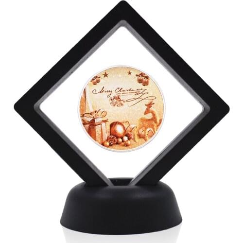 Gifts for The New Year Collectible Coins Christmas Silver Plated Coin Challenge Coin with Box Home Decor
