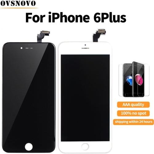 10pcs/lot For iPhone 6 Plus LCD Pantalla Grade AAA Display With Good Touch Screen Assembly Replacement LCD With Protective Glass