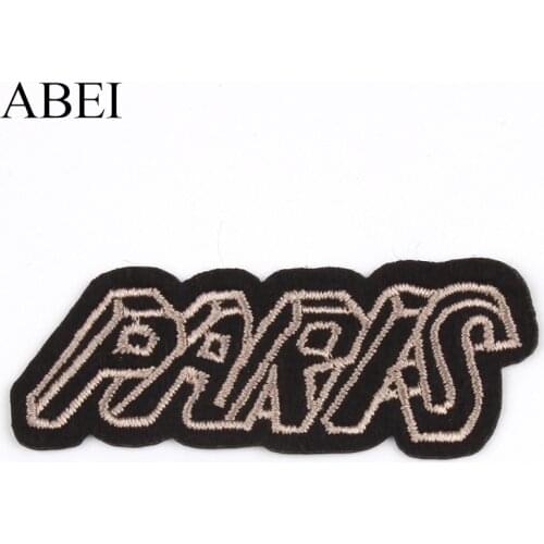 10pcs Embroidered PARIS Patches Iron On Stickers DIY Sewing Badge Appliques For Garments Decoration
