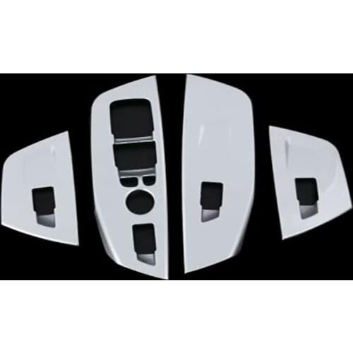 Car Styling Carbon Fiber Look Door Armrest Window Switch Cover Trim 4pcs for BMW X3 G01 2018