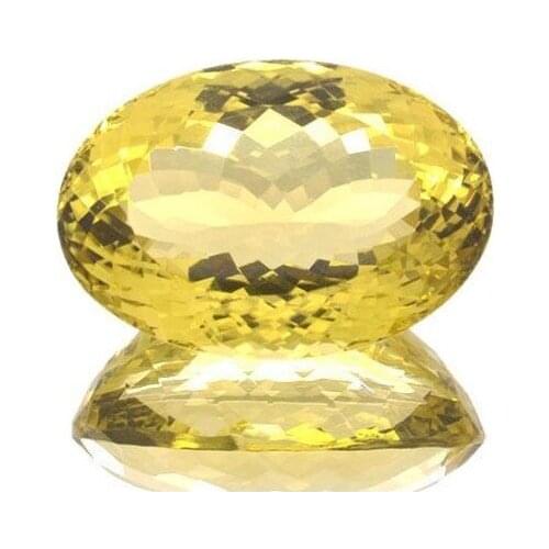 42.86ct.Lemon Quartz Oval Cut