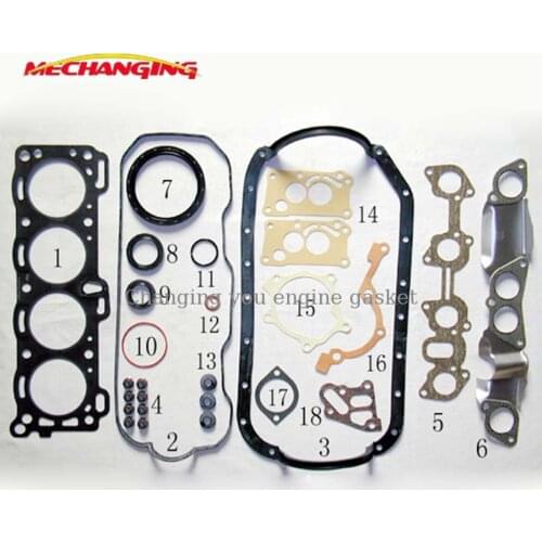 4ZB1 For ISUZU PICKUP VAUXHALL MIDI Box BEDFORD MIDI ASKA 1.8L Engine seal Gasket Full Set Engine Gasket 5-87811-531-0 50072500