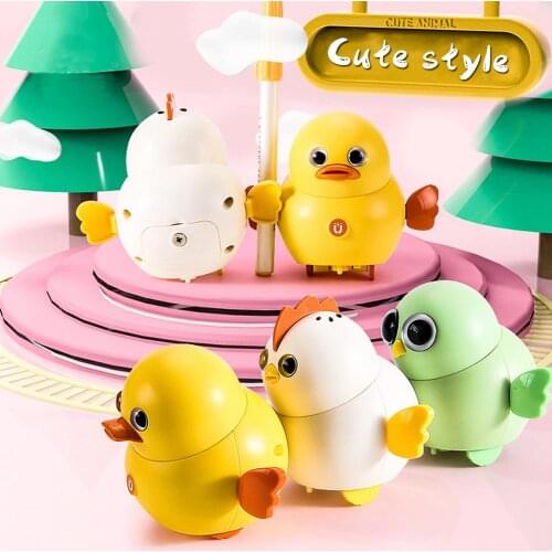 6pcs Electric Chicken Toys Electric Swing Magnetic Chick Duckling Cute Style Swing Squad Can Fixed-point Winding Sleek Design