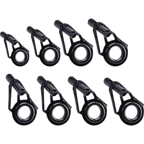 80pcs Fishing Rods Accessories High Quality Ceramic Stainless Steel Durable Fishing Rod Part Tip Top Guides Ring Kits Set