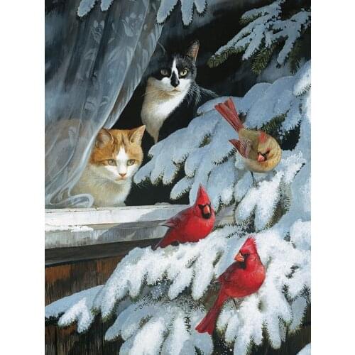 Diamond Embroidery Landscape Mosaic Diamond Painting Winter Full Drill Cross Stitch Scenery Rhinestone Pictures Crafts Art Gift