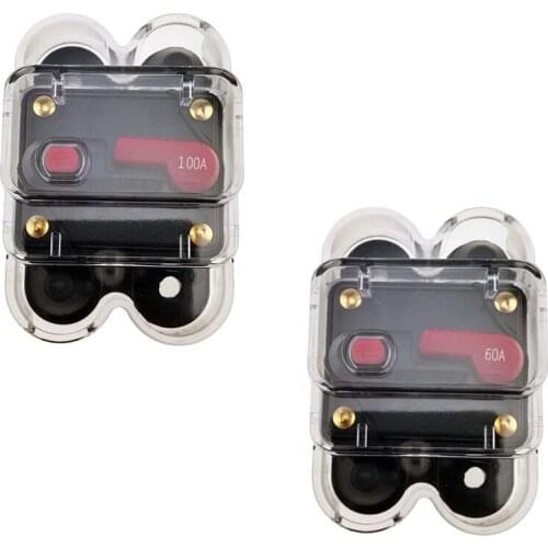 Circuit Breaker Trolling Motor Auto Car Marine Boat Bike Stereo Audio Inline Fuse Inverter with Waterproof Cover