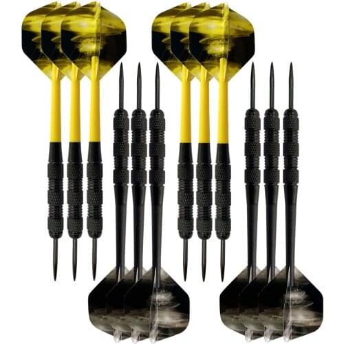 Brand New High Quality 12pcs Professional Darts Steel Tips Nylon Shafts PET Flight for Electronic Dartboard Outdoor Indoor Games