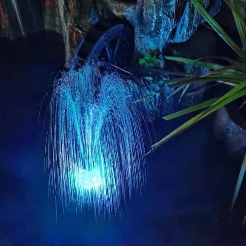 Garden Decoration Fountain 3.8W Solar Courtyard Fish Pond Aeration Fountain 6 Colorful LED Garden Decoration Swimming Light