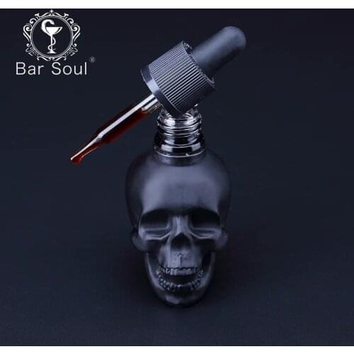 Bar Soul Skull Bitter Bottle 30ml 60ml 120ml Creative Cocktail Dropping Bottle Professional Bartender Tools Bar Tools