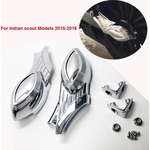 Motorcycle Chrome Rear Swingarm Cover Axle Bolt Cover for Indian Scout Models 2015 2016 Accessories Decorate Sticker