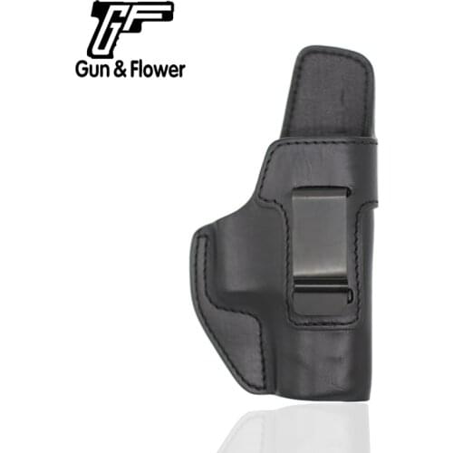 Gun&Flower Beretta APX Pistol Leather Pouch Case Inside the Waistband Gun Holster for 1.5'' Belt