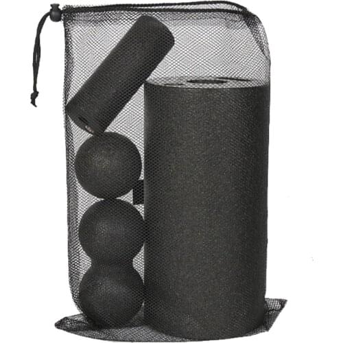 Yoga Foam Roller Set Hollow for Deep Tissue Massage Exercise Neck Back Leg Arm Feet Muscles Recovery