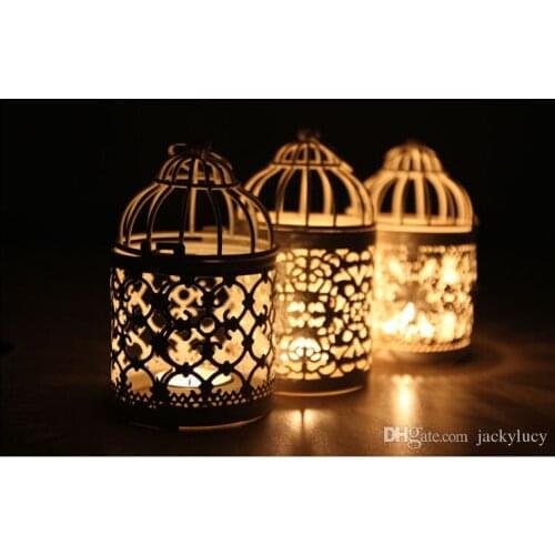 New Arrival Romantic Wedding Favours Iron Lantern Candle Holder for Wedding Table Decorations Supplies Free Shipping