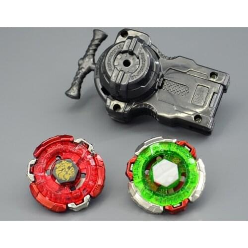 OMO Beyblades LEGEND Battle Top Switching Pair Fang Leone Pack with Free Left Right Spin Launcher