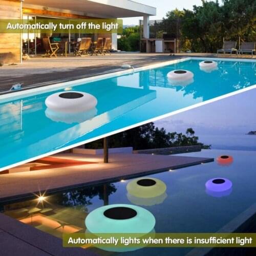 UFO Floating Solar Underwater Lamp RGB Changeable For Swimming Pool Pond Party Solar Floating Night Light Outdoor Remote Control