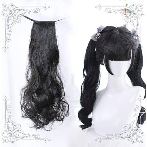 High Quality Mid-Length Ponytail Bind Belt Type Hair Piece Invisible Traceless Long Curly Hair End Ponytail Accessories