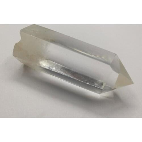 Handcraft natural Clear Rock Crystal Quartz Specimen Tumbled Polished Healing Crystal Wands Point 6 Facet Reiki Chakra Meditatio