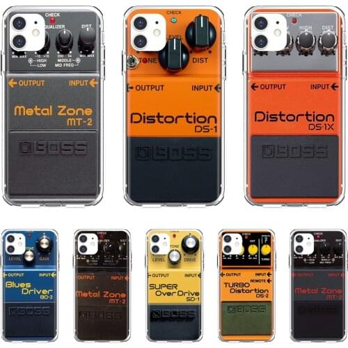 Silicone Shell Case For Huawei Nova 2 2i 3 3i Y3 Y5 Y6 Y7 Y9 Prime 2015 2016 2017 2018 2019 Vintage-Boss-Distorion-Pedal-Pattern