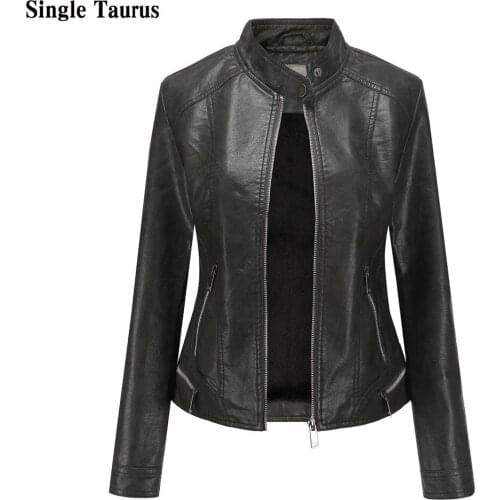 Женские кожаные куртки Single Taurus China At AliExpress