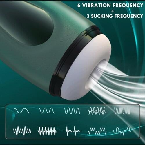 Vacuum Sucking Male Masturbator Blowjob Deep Throat Vibrators Automatic Suction Oral Sex Cup Adult Intimate Erotic Toys For Men