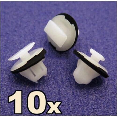 10x Wheel arch surround trim clips for Nissan Juke & X-Trail- Wing moulding clip