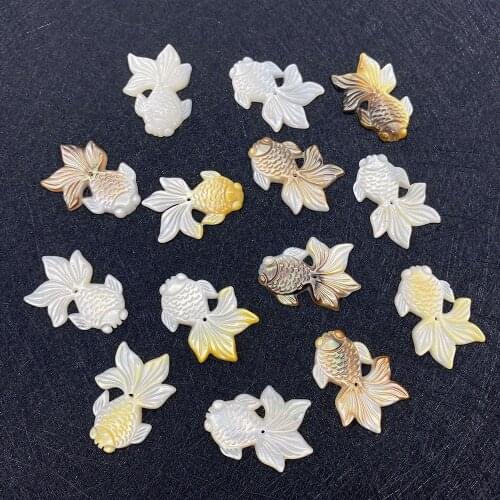 1pcs Natural Sea Water Shell Pendant Fish Shape Jewelry Making Supplies Charm DIY Fashion Necklace Earrings Bracelet Accessories
