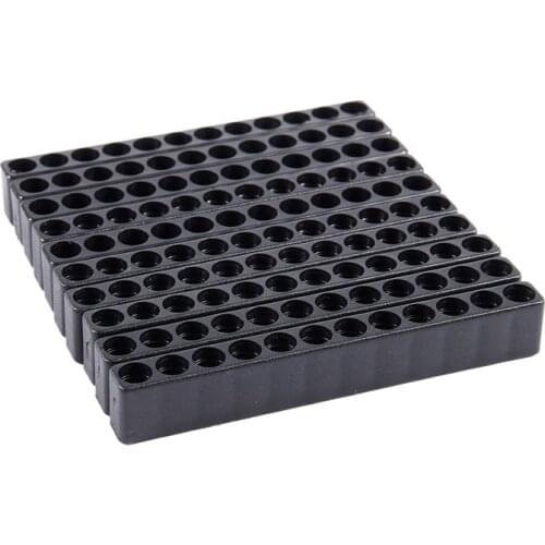 10pcs 12-Hole Screwdriver Bit Holder Box Block Black For Six Angle 6.35mm Handle