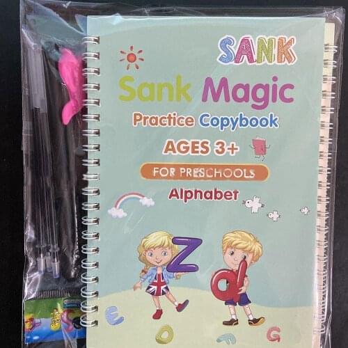 4/8pcs Early Learning Number Words Math Hand Writing Paste Copybook Practice Books Calligraphy Painting Art English Books