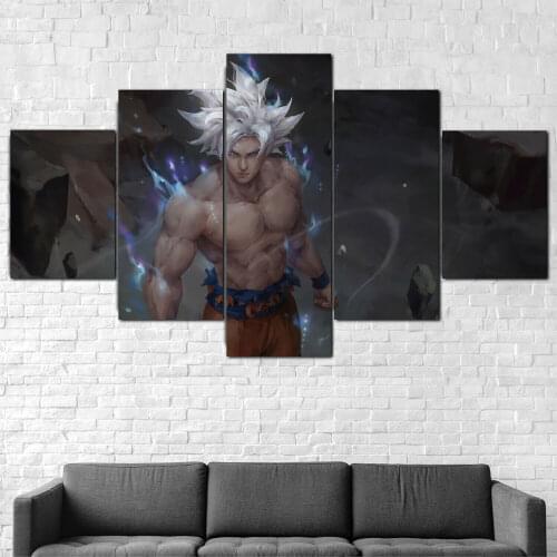 No Framed Canvas 5Pcs Gift Ultra Instinct Wall Art Posters Gift Pictures Home Decor Accessories Living Room Decoration Paintings