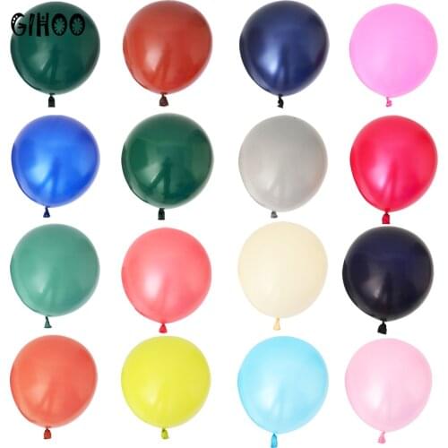 5pcs New 24 Inch Retro Latex Balloon Dark Green Pearlescent Rose Gold Large Size Helium Balloon For Wedding Birthday Party Decor