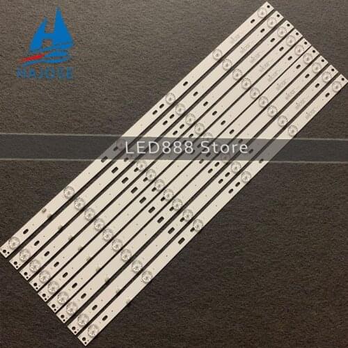 8A+1B/LOT LED Backlight strip 6leds JS-D-JP5510-A61EC JS-D-JP5510-B61EC E55DU1000 4K FHD 6V/LED A+B