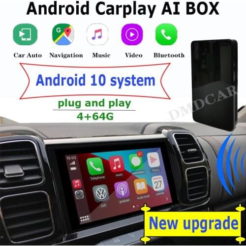 Android 9.0 4+32 TV Mirrorlink Carplay Wireless Dongle AI Box for Mercedes Audi Porsche VW Skoda Volvo Ford Peugeot Cadillac