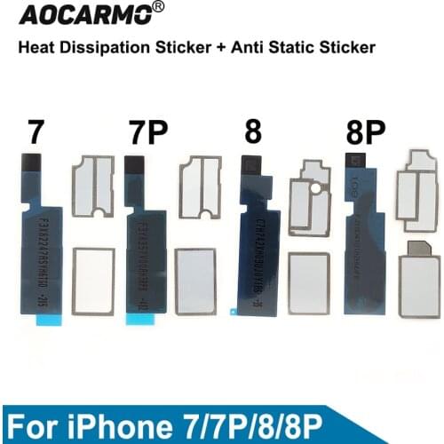 Aocarmo For iPhone 7/7P/8/8P 8 Plus Motherboard Thermal Conductivity Graphite Paper Heat Dissipation Sticker Anti Static Sticker