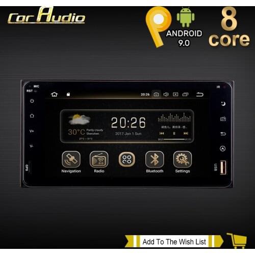 Android 9.0 2 Din Car Radio GPS Player For Toyota Universal car Multimedia Audio Stereo Player Navigation 4G WIFI Bluetooth 5.0