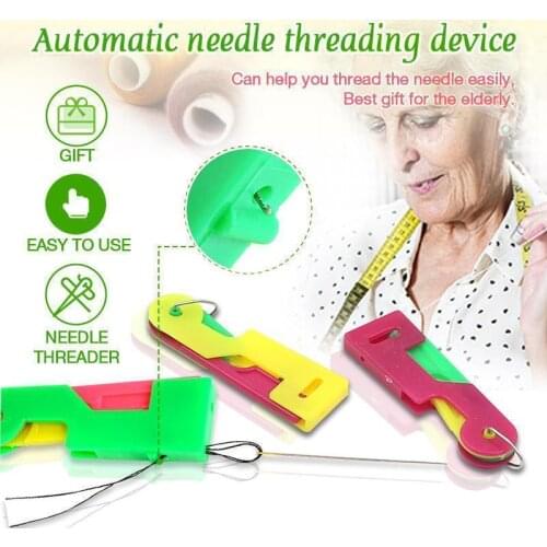 Automatic Needle Threading Device Tools Automatic Threader Elderly Guide Needle Easy Device Household Accessories