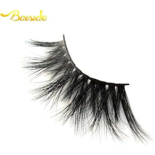 Baiside 5D Mink lashes False Eyelashes Styles Natural Long 25mm Lashes Handmade Cruelty-free Criss-cross Eyelashes