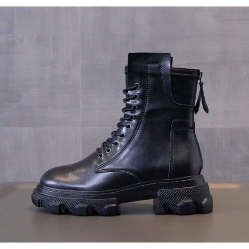 2020 autumn and winter fashionable womens ankle boots back zipper short boots