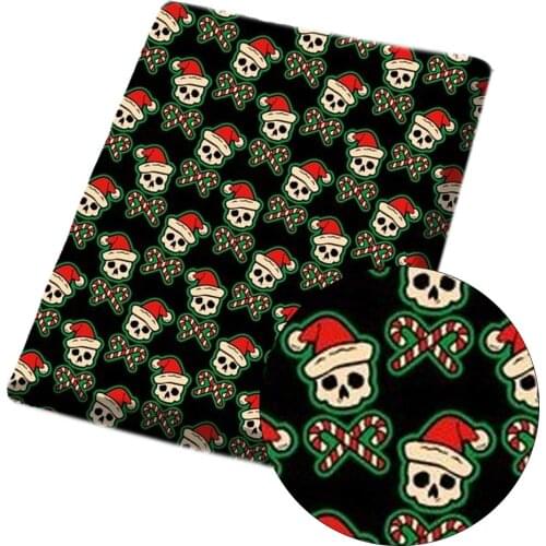 CHEER BOWS 45*150cm 1pc Christmas Polyester Cotton Cloth Fabric Printed Sheets Handmade Bag Material Home Textile Apparel Sewing