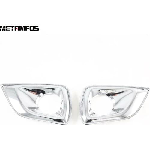 For Nissan Navara NP300 ST 2014-2018 2019 Chrome Front Fog Light Lamp Cover Trim Foglight Frame Exterior Accessories Car Styling